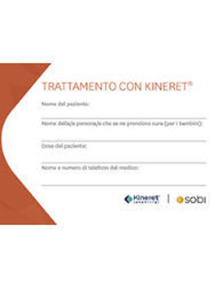 Immagine di Kineret Patient Card