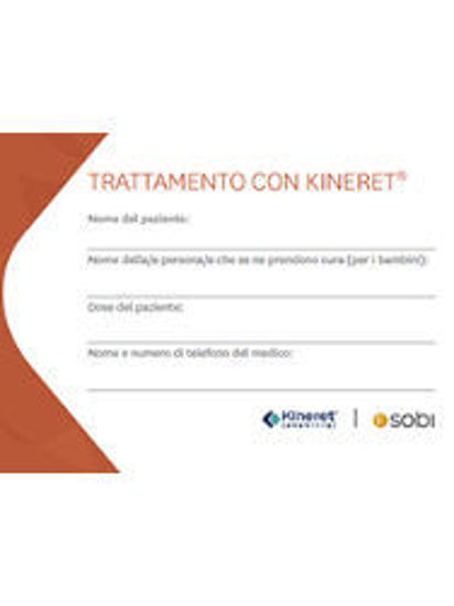 Immagine di Kineret Patient Card