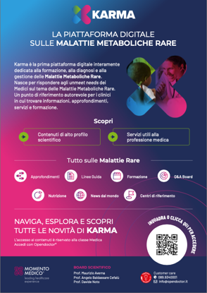 Immagine di KARMA La piattaforma digitale sulle malattie metaboliche rare